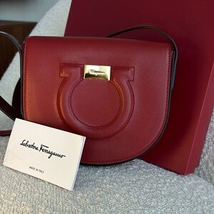 Salvatore Ferrangamo red leather bag